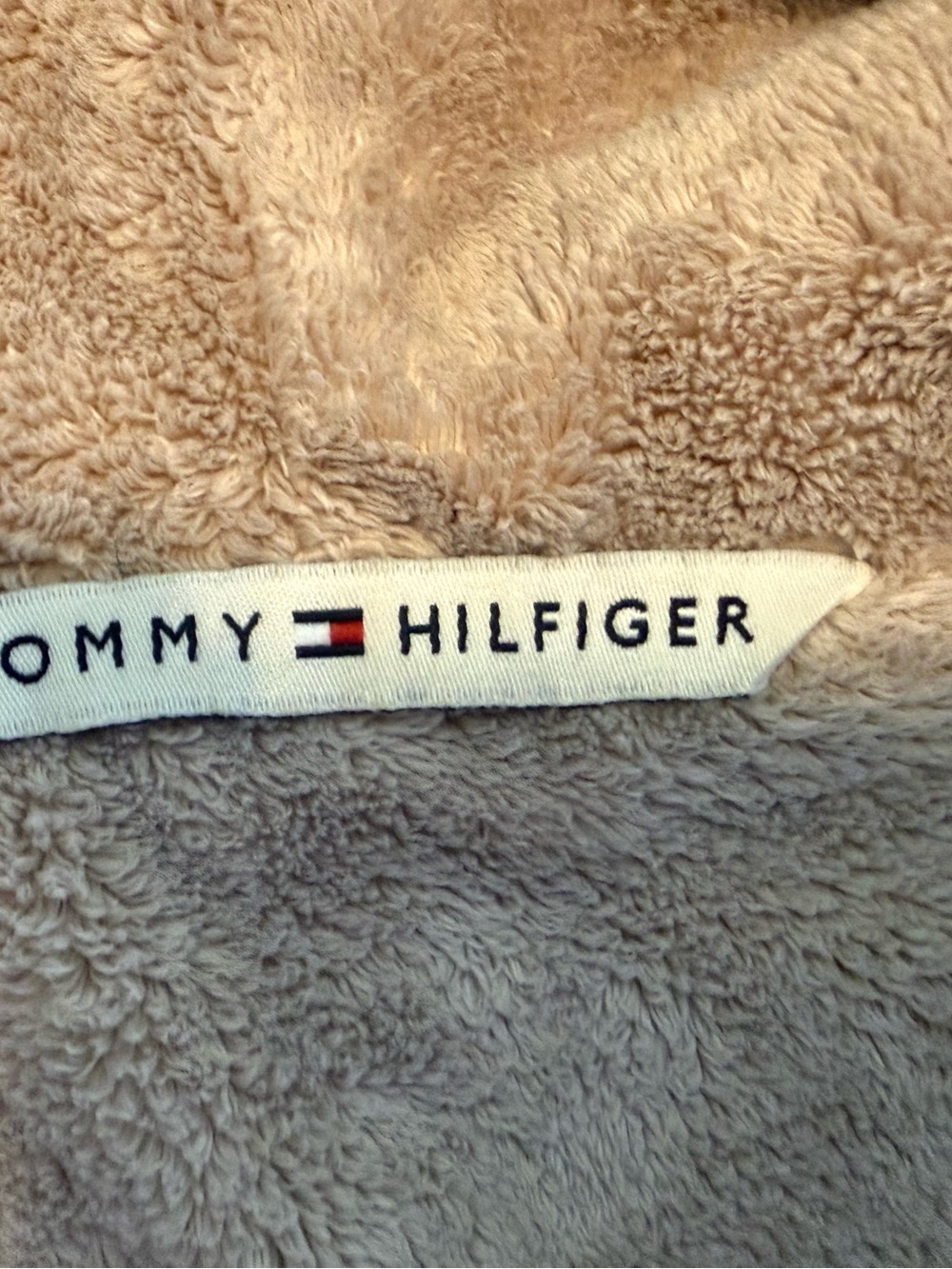 Tommy Hilfiger Women’s L Cream Sherpa Lined Full Zip Hoodie - Picture 3 of 6
